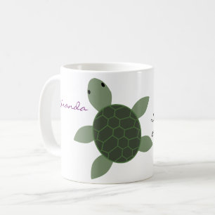 Baby-Seeschildkröte-personalisierte Tasse