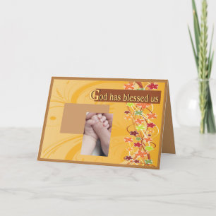 Baby-Segen Ankündigung