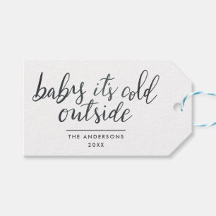 Baby sein kalte Außenseiten-handgeschriebenes Geschenkanhänger