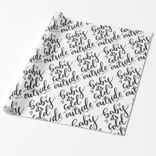 Baby sein kalte Außenseiten-handgeschriebenes Geschenkpapier