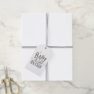 Baby sein kalter äußerer Feiertag Geschenkanhänger