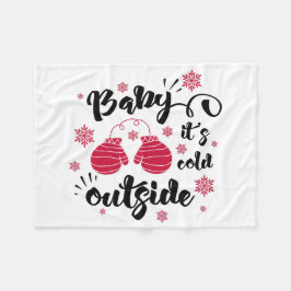 Baby seine Erkältung draußen niedlichen Fingern Wi Fleecedecke