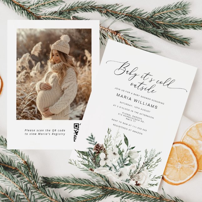 Baby seine kalte Außendusche Foto Babydusche Einladung (Von Creator hochgeladen)