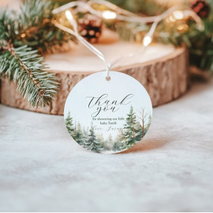 Baby seine kalte Außendusche Geschenkanhänger