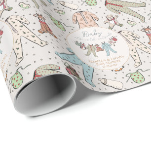Baby seine kalte Außendusche Geschenkpapier