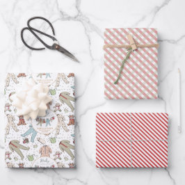 Baby seine kalte Außendusche Geschenkpapier Set