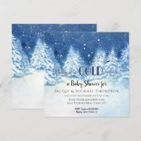 Baby seine kalte äußere Snowy-Baum-Babyparty