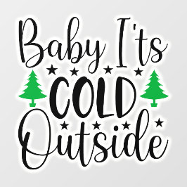 Baby seine kalte Fensterverkleidung Fensteraufkleber