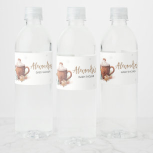 Baby seine kalte Outdoor Hot Cocoa Babydusche Wasserflaschenetikett