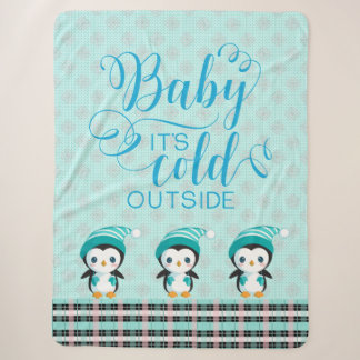Baby seine kalte Outdoor Minze Green Pinguin Blank Sherpadecke