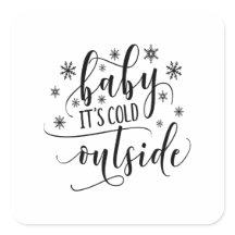 Baby seine kalte Outdoor Schneeflocken