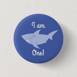 Baby Shark 1st Birthday Button Button