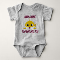 Baby shark baby bodysuit