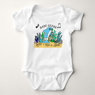 Baby Shark Baby Strampler
