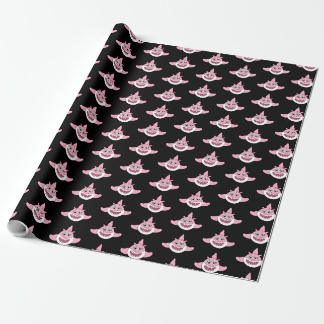 Baby Shark Birthday Geschenkpapier (Ungerollt)