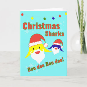 Baby Shark Christmas Card Karte