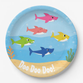 Baby Shark Dinner Plates Pappteller
