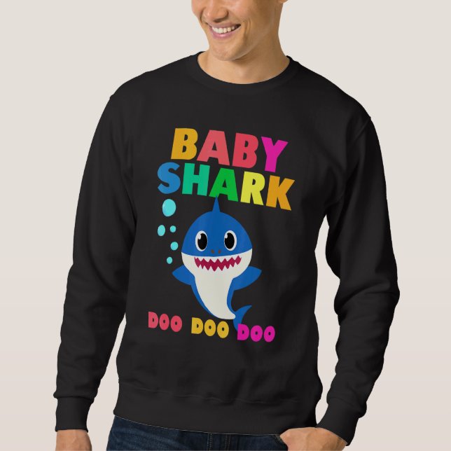 Baby Shark Doo Doo Baby Mommy Daddy Kids Sweatshirt (Vorderseite)