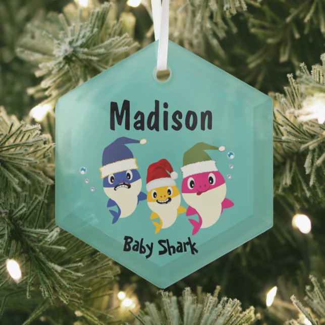 Baby Shark Festivals Phantastisch Ornament Aus Glas (Insitu)