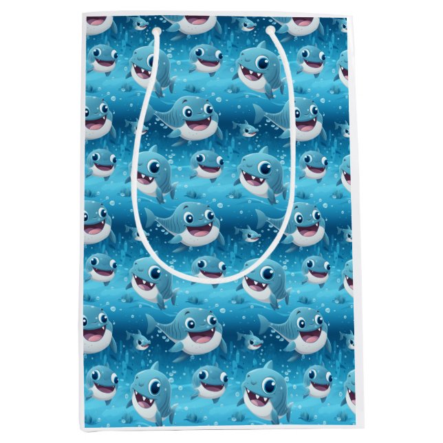 Baby Shark Fun Mittlere Geschenktüte (Vorderseite)