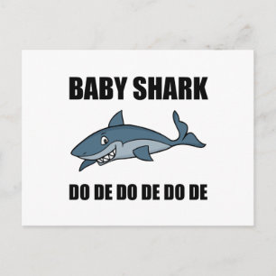Baby Shark Funny Postkarte
