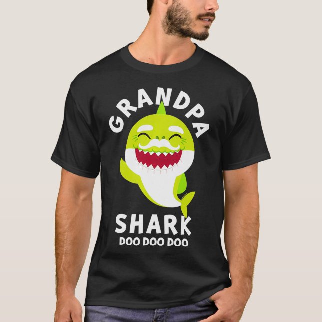 Baby Shark Grandpa Shark Premium T-Shirt (Vorderseite)
