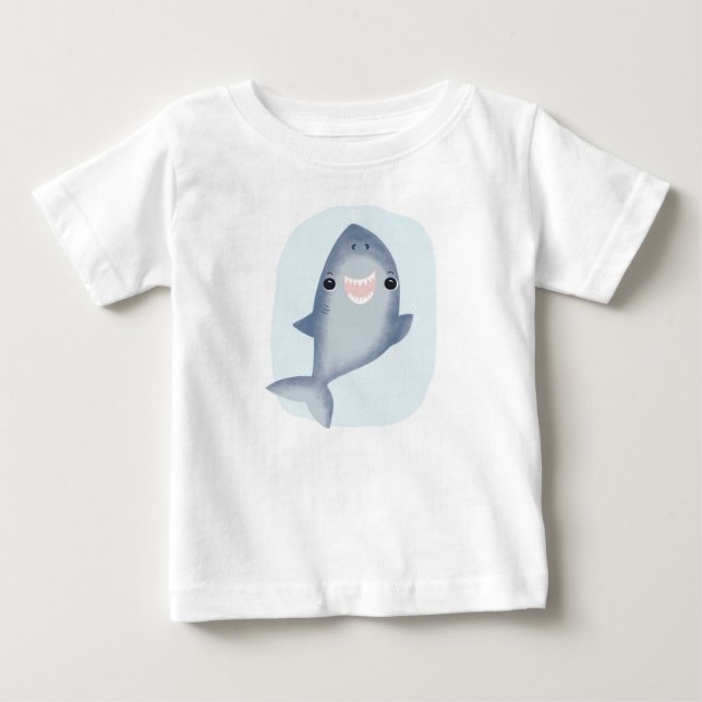 Baby Shark Jungs Kinder Jungen Ocean Themenzimmer T-shirt (Vorderseite)