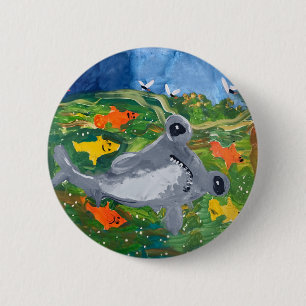 Baby Shark "Kunst von Kindern" Button