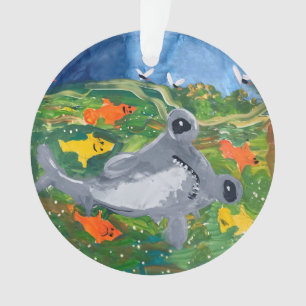Baby Shark "Kunst von Kindern" Ornament