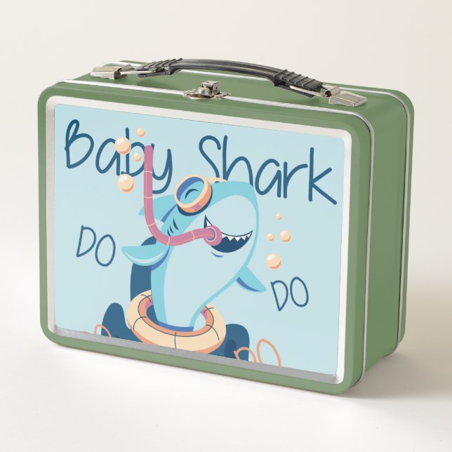 Baby Shark Metal Lunchbox (Vorderseite)