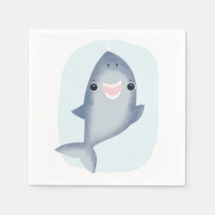Baby Shark Napkin für Kinder Jungen Themenzimmer Serviette