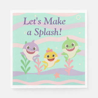 Baby Shark Party Servietten
