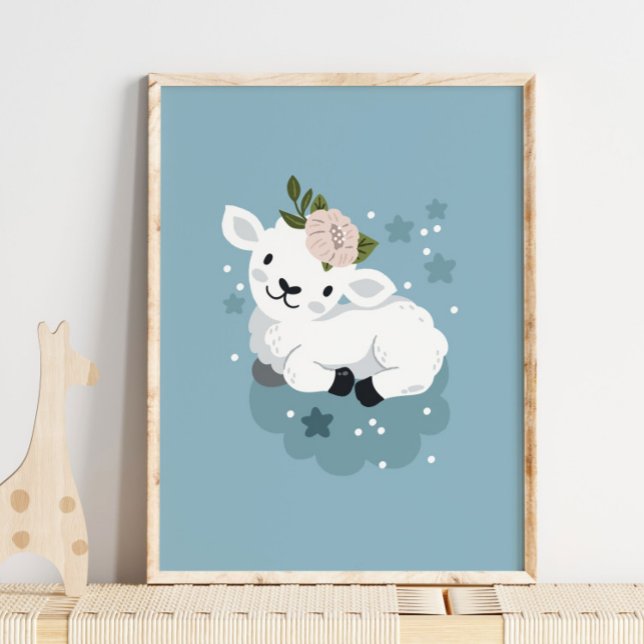Baby Sheep Animal Name Poster | Sheep Wall Art (Von Creator hochgeladen)