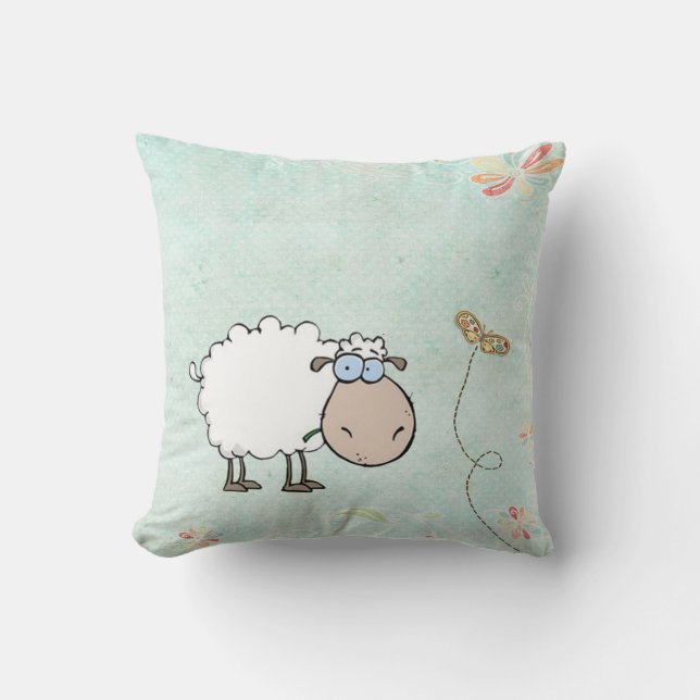 Baby Sheep Animal Pillow Kissen (Vorderseite)