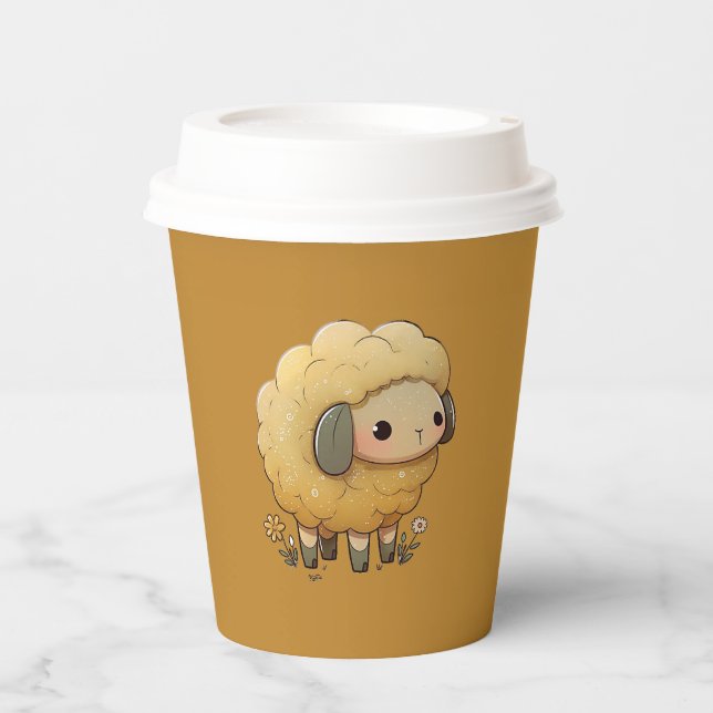 Baby Sheep Pappbecher (Vorderseite)