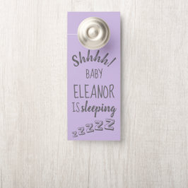 Baby Shhh schlafend Lavender Door Hanger Türanhänger