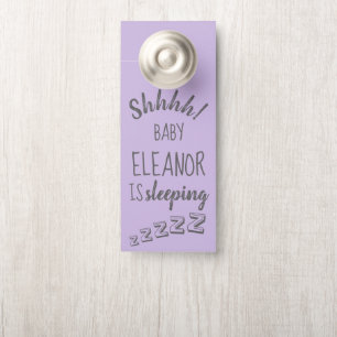 Baby Shhh schlafend Lavender Door Hanger Türanhänger