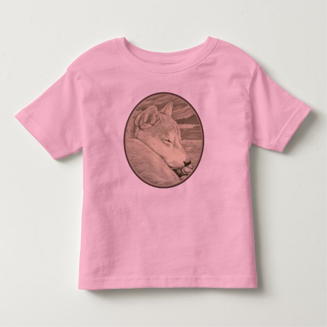 Baby Shiba Inu T - Shirt Kleinkind Hund Lover Shir (Vorderseite)