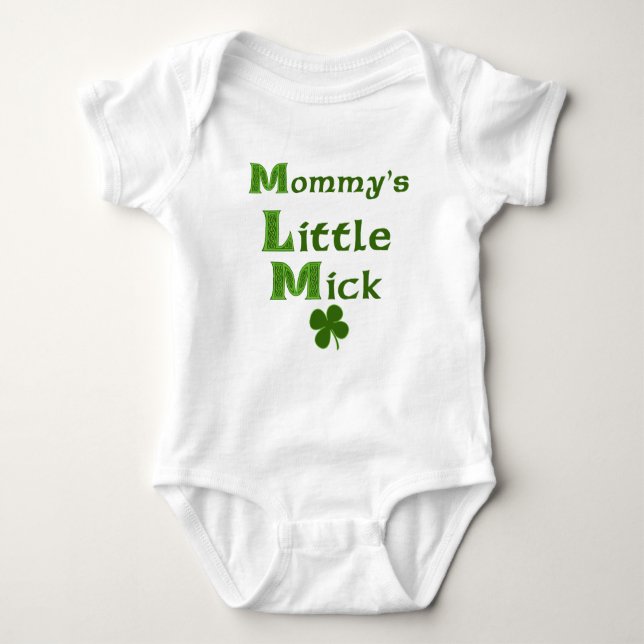Baby-Shirt des Mick der Mama kleines lustiges Baby Strampler (Vorderseite)