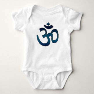 Baby-Shirt, Ohm-Symbol, blau Baby Strampler