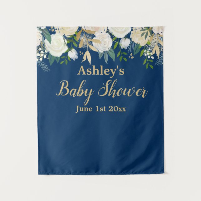 Baby Shooter Foto Stand Hintergrund Foto Prop Gold Wandteppich (Vorderseite)