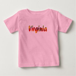 Baby Short Sleeve T - Shirt in Pink für Virginia