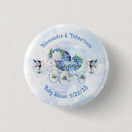 Baby Showbash Blueberry Gnome Button