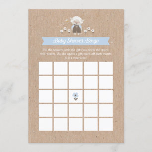 Baby Showbingo Boy Lamb Game Card Einladung