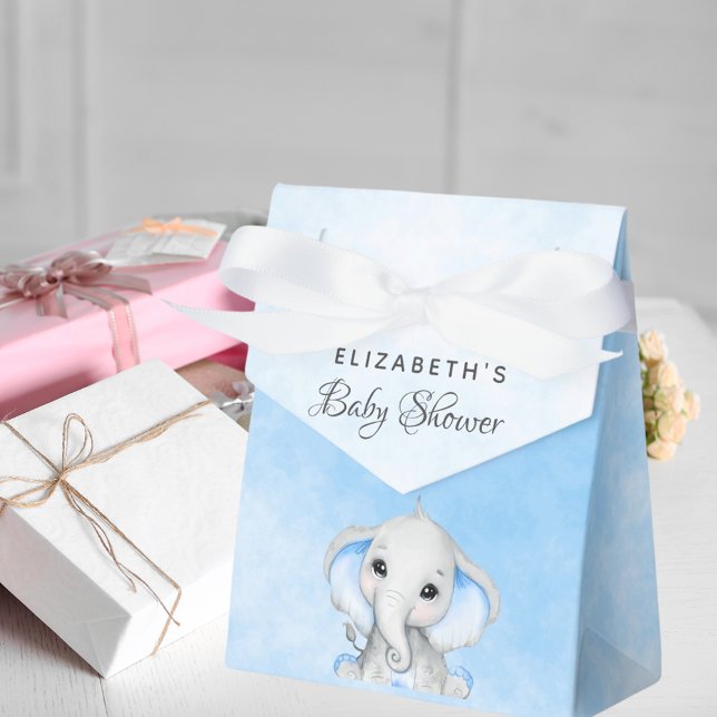 Baby Showblauer Elefant Geschenkschachtel (Von Creator hochgeladen)