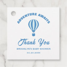 Baby Shower Adventure erwartet Spaß Trendy Blue Wh