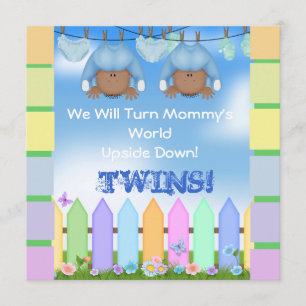 BABY SHOWER AFRIKANISCHE ZWEI JAHRE EINLADUNG