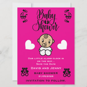 Baby Shower Ankunftsfeier Save The Date