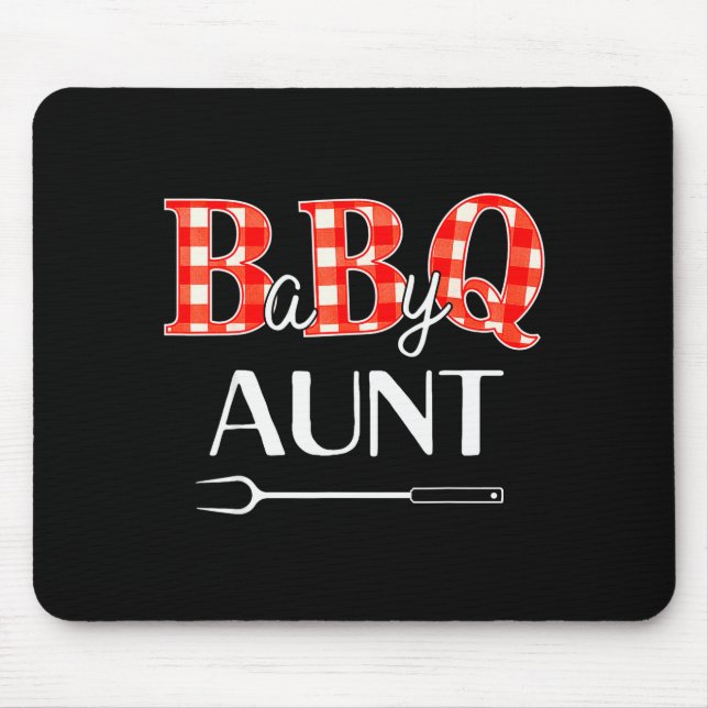 Baby Shower Aunt Bbq Party Cute Matching Family  Mousepad (Vorne)