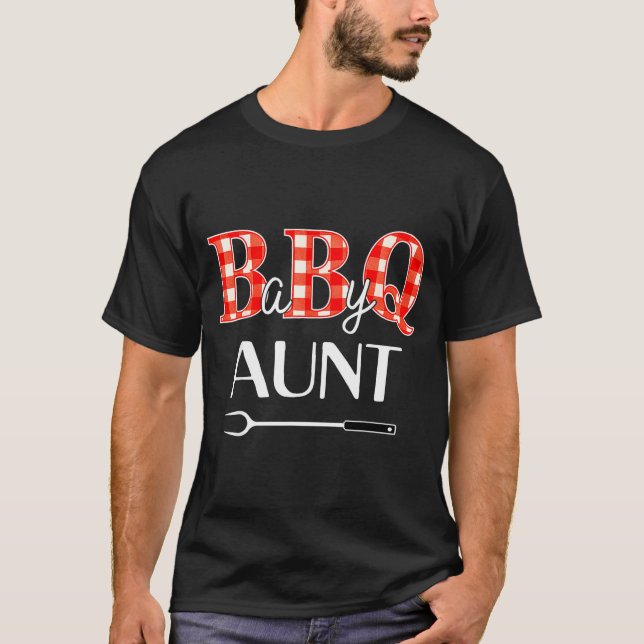 Baby Shower Aunt Bbq Party Cute Matching Family  T-Shirt (Vorderseite)